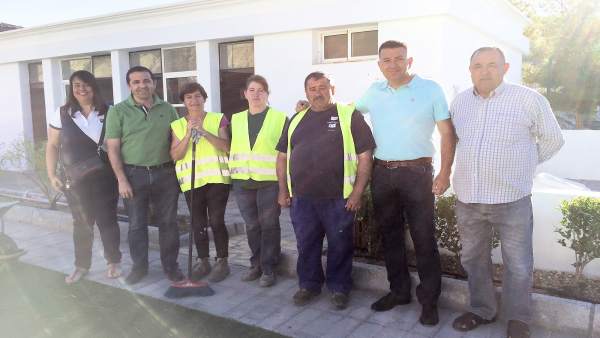 Guillermo Casquet ha visitado las obras del PFEA en Partaloa. Guillermo Casquet ha visitado las obras del PFEA en Partaloa.