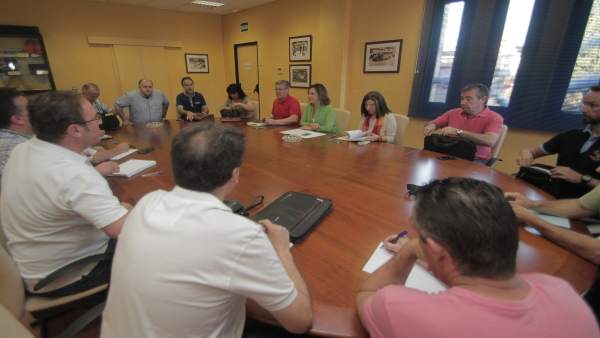 Reunión del comité de empresa de Aucorsa con la alcaldesa Reunión del comité de empresa de Aucorsa con la alcaldesa