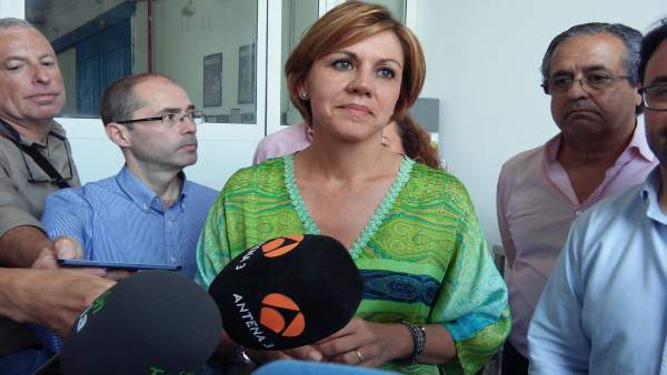 Cospedal, ante los periodistas Cospedal, ante los periodistas