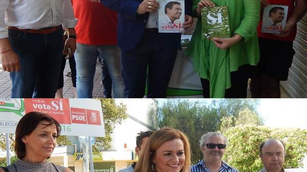 Ambrosio y Díaz (arriba) y María Jesús Serrano (abajo) Ambrosio y Díaz (arriba) y María Jesús Serrano (abajo)