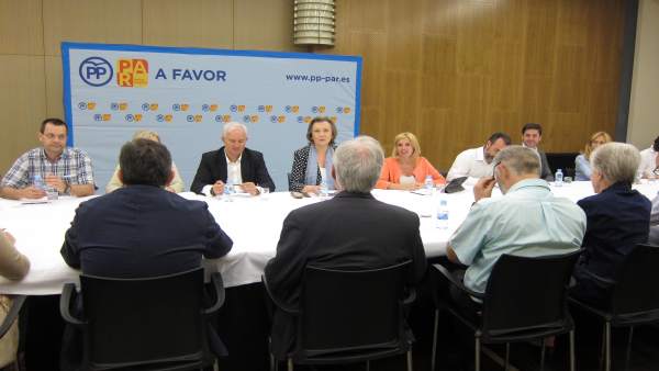 Rudi, Suárez y Santos, reunidos con representantes de la educación concertada Rudi, Suárez y Santos, reunidos con representantes de la educación concertada
