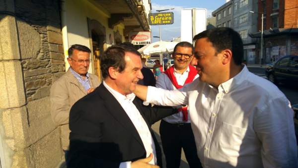 Abel Caballero y Valentín González, en As Pontes Abel Caballero y Valentín González, en As Pontes