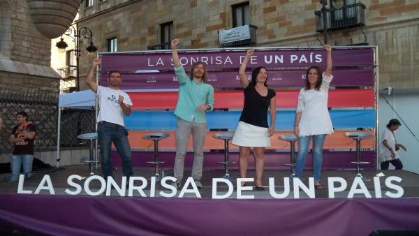 Acto de Podemos en León Acto de Podemos en León
