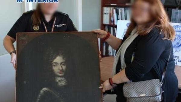 Obra de arte valorada en 100.000 euos recuperada por la Policía Obra de arte valorada en 100.000 euos recuperada por la Policía
