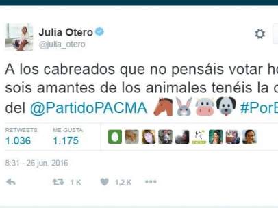 Tuit de Julia Otero