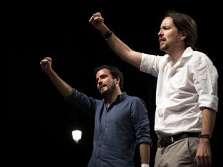 Pablo Iglesias y Alberto Garzón