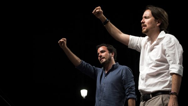 Pablo Iglesias y Alberto Garzón Pablo Iglesias y Alberto Garzón