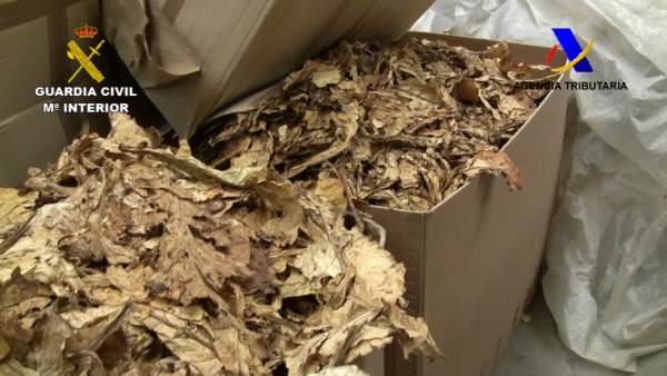 Tabaco de contrabando incautado en Granada en la operación 'Rosa' Tabaco de contrabando incautado en Granada en la operación 'Rosa'