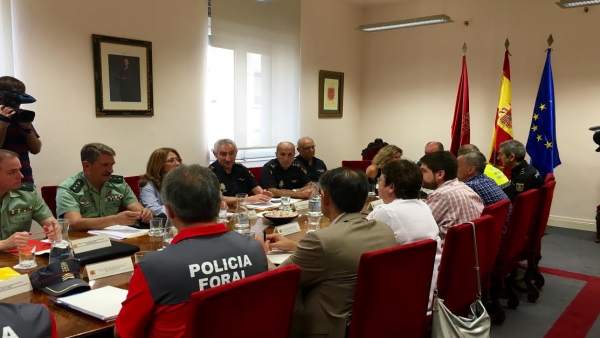 Reunión de seguridad con motivo de las fiestas de San Fermín 2016 Reunión de seguridad con motivo de las fiestas de San Fermín 2016
