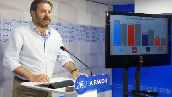 Adolfo Molina en la sede del PP de Córdoba Adolfo Molina en la sede del PP de Córdoba