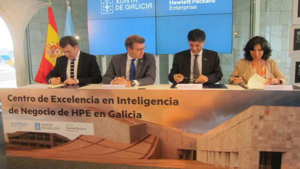 Firma de convenio HPE con la Xunta de Galicia Firma de convenio HPE con la Xunta de Galicia
