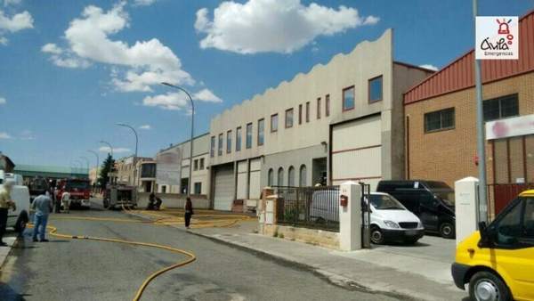 Incendio en el Polígono de Las Hervencias, Ávila Incendio en el Polígono de Las Hervencias, Ávila