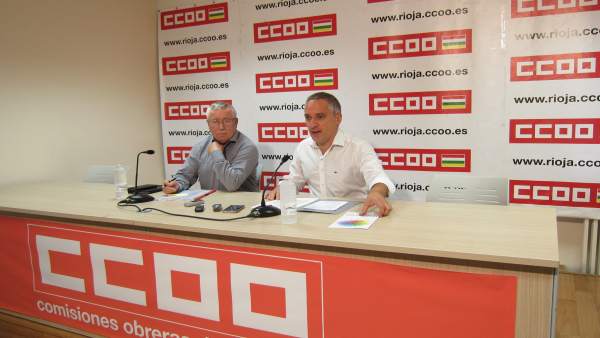 Toxo y Ruano de CCOO en rueda de prensa Toxo y Ruano de CCOO en rueda de prensa