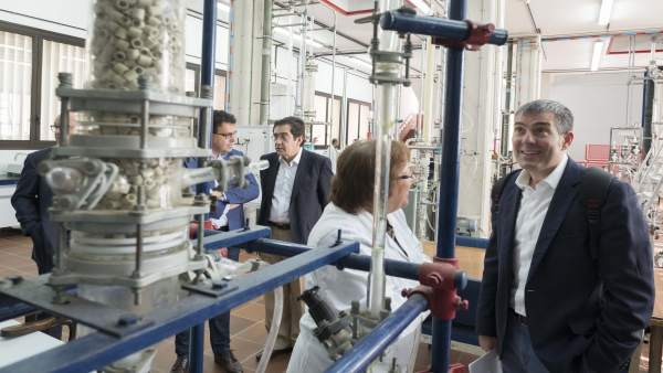 Visita de Clavijo al Campus de la Ciencia y la Tecnología Visita de Clavijo al Campus de la Ciencia y la Tecnología
