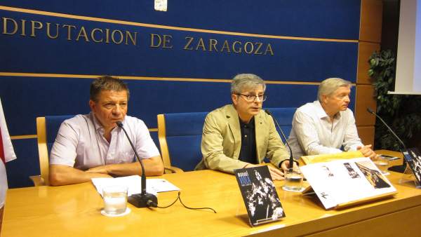 Salueña, Borque y Lacruz han presentado la muestra sobre Manuel Viola en la DPZ Salueña, Borque y Lacruz han presentado la muestra sobre Manuel Viola en la DPZ