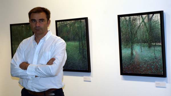 El pintor e ingeniero de caminos Pablo Giménez Olavarría en La Salina El pintor e ingeniero de caminos Pablo Giménez Olavarría en La Salina