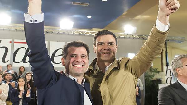 Tudanca y Sánchez en la jornada de Puebla de Sanabria Tudanca y Sánchez en la jornada de Puebla de Sanabria