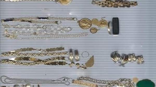 Joyas recuperadas por la Policía Nacional Joyas recuperadas por la Policía Nacional