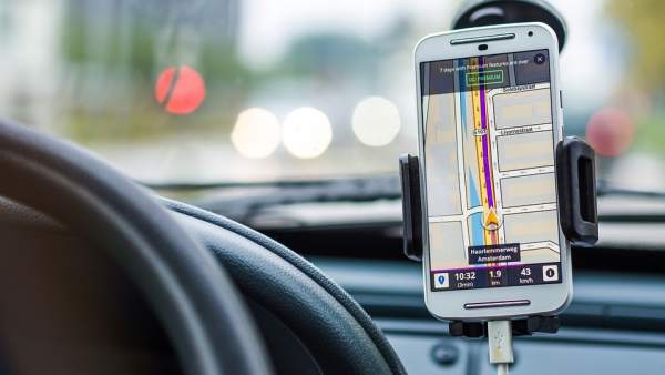 GPS en un teléfono móvil GPS en un teléfono móvil