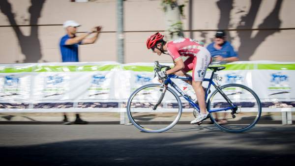 Una competidora del Campeonato de España de Ciclismo Escolar Una competidora del Campeonato de España de Ciclismo Escolar