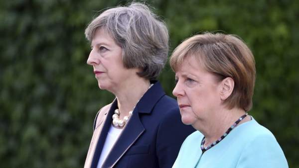 Merkel y May Merkel y May