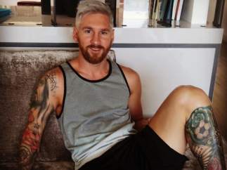 Messi se pasa al rubio platino como Pogba