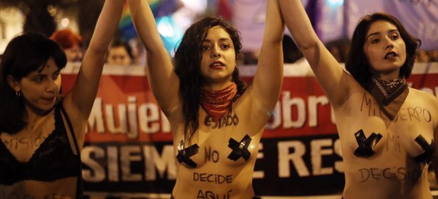 Por un aborto libre en Chile.