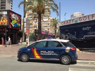 Coche de Policía en Benidorm.