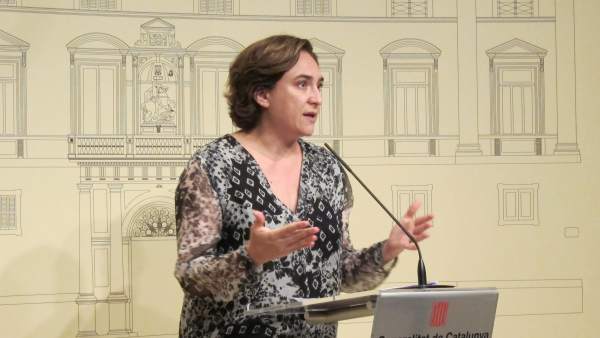La alcaldesa de Barcelona, Ada Colau La alcaldesa de Barcelona, Ada Colau