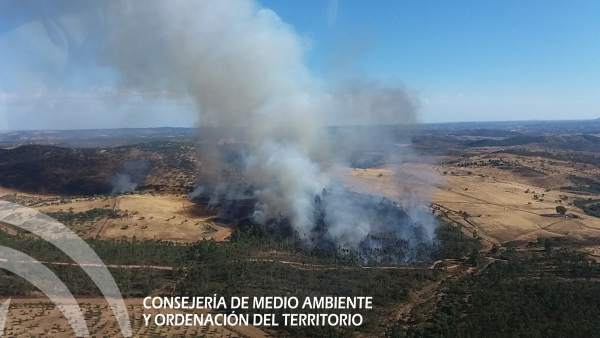 Incendio en el Cerro del Andévalo Incendio en el Cerro del Andévalo