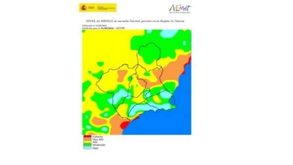 Mapa de riesgos de incendios forestales Mapa de riesgos de incendios forestales
