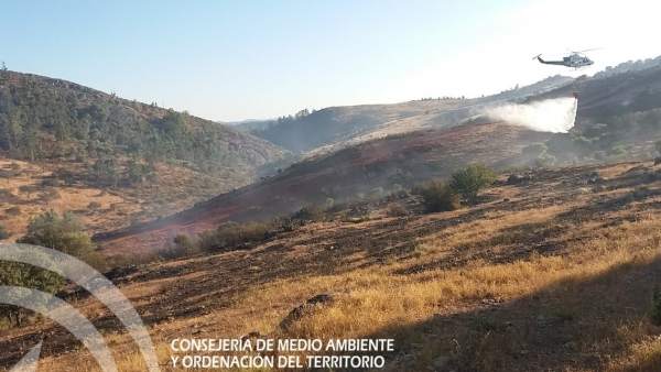 Incendio en El Cerro del Andévalo Incendio en El Cerro del Andévalo