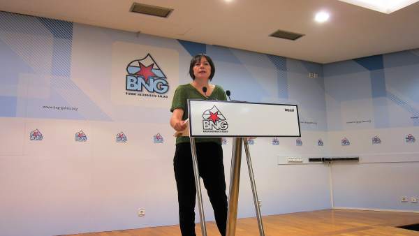 Ana Pontón, en rueda de prensa Ana Pontón, en rueda de prensa