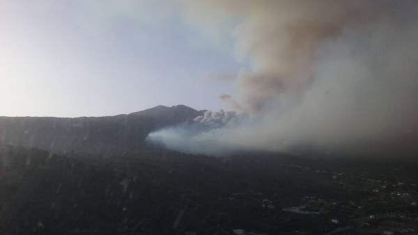 Vista aérea del incendio de La Palma Vista aérea del incendio de La Palma