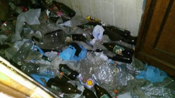 Imagen de la basura acumulada por el vecino de Zamora Imagen de la basura acumulada por el vecino de Zamora