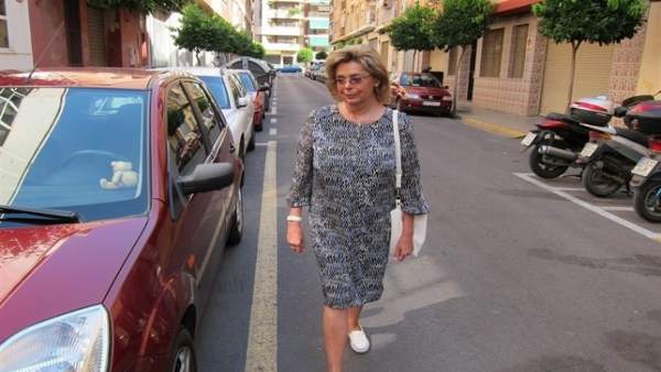 Alcón en imagen de archivo cuando fue citada en el juzgado de Mislata Alcón en imagen de archivo cuando fue citada en el juzgado de Mislata