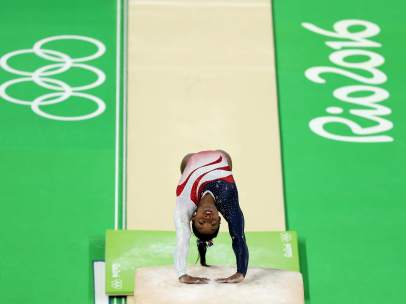 La atleta Simone Biles de Estados Unidos