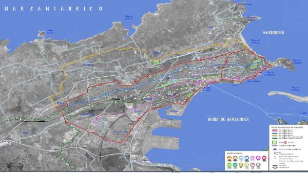 Diseño de la Red de Itinerarios Ciclista de Santander Diseño de la Red de Itinerarios Ciclista de Santander