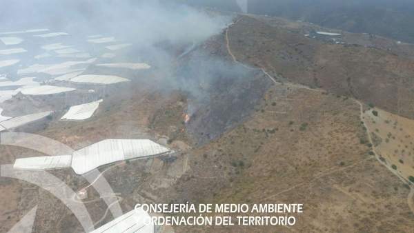 Incendio en Gualchos Incendio en Gualchos