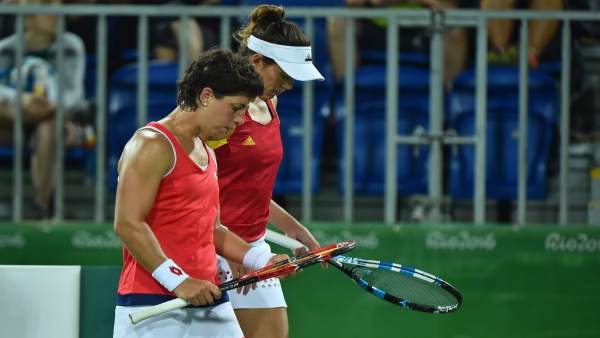 Muguruza y Suárez se despiden en dobles a las puertas de semifinales Muguruza y Suárez se despiden en dobles a las puertas de semifinales