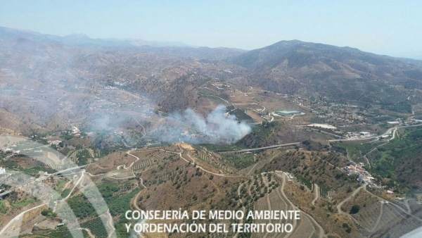 Incendio en La Viñuela Incendio en La Viñuela
