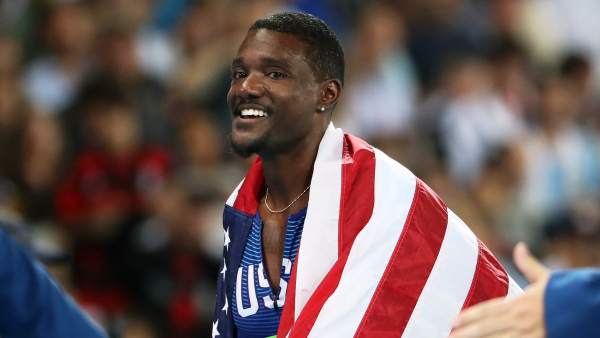 Justin Gatlin, medalla de plata en los 100 metros. Justin Gatlin, medalla de plata en los 100 metros.
