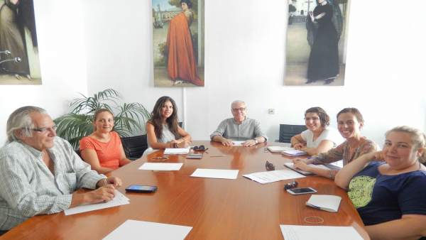 Reunión de Emilio Aumente con los delegados Reunión de Emilio Aumente con los delegados