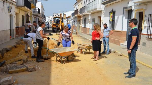 Obras en la red de saneamiento de San Juan Obras en la red de saneamiento de San Juan