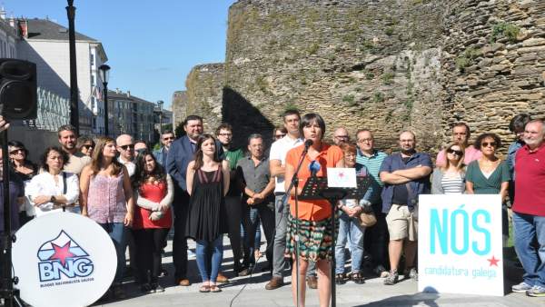 La portavoz nacional del BNG, Ana Pontón, presenta la lista por Lugo al 25S La portavoz nacional del BNG, Ana Pontón, presenta la lista por Lugo al 25S