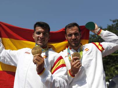 Toro y Craviotto, en el podio olímpico de Río 2016
