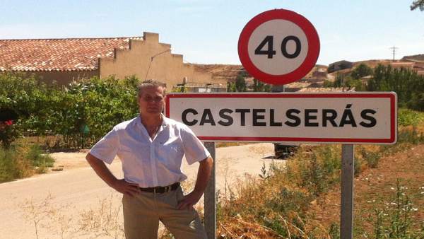 Ricardo Lop en Castelserás, localidad en la que está Aceros de Hispania. Ricardo Lop en Castelserás, localidad en la que está Aceros de Hispania.
