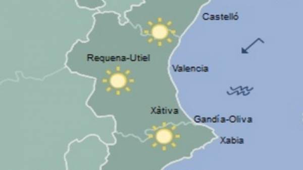 Predicción meteorológica para este martes en la Comunitat Predicción meteorológica para este martes en la Comunitat