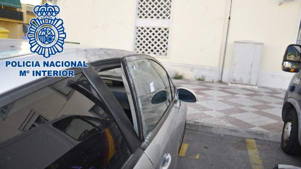 Coche forzado en un robo en El Puerto de Santa María Coche forzado en un robo en El Puerto de Santa María