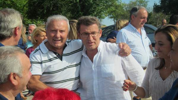 Feijóo, en la junta directiva del PP de Pontevedra, en el Monte Cepudo Feijóo, en la junta directiva del PP de Pontevedra, en el Monte Cepudo